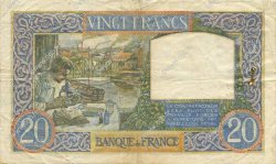 20 Francs TRAVAIL ET SCIENCE FRANCE  1940 F.12.08 TB+