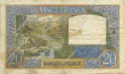 20 Francs TRAVAIL ET SCIENCE FRANCE  1941 F.12.13 pr.TTB