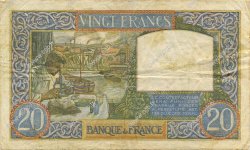 20 Francs TRAVAIL ET SCIENCE FRANCE  1941 F.12.15 TTB