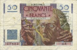 50 Francs LE VERRIER FRANCE  1946 F.20.02 TTB