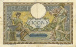 100 Francs LUC OLIVIER MERSON sans LOM FRANCE  1921 F.23.14 TB+ à TTB