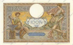 100 Francs LUC OLIVIER MERSON grands cartouches FRANCIA  1929 F.24.08 EBC a SC