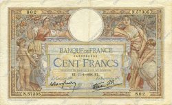 100 Francs LUC OLIVIER MERSON type modifié FRANCE  1938 F.25.09 TB+
