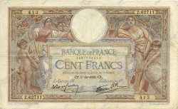 100 Francs LUC OLIVIER MERSON type modifié FRANCE  1938 F.25.36 TTB