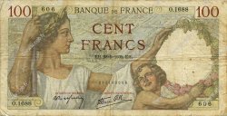 100 Francs SULLY FRANCE  1939 F.26.08 B