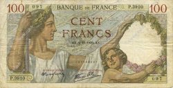 100 Francs SULLY FRANCE  1939 F.26.13 TB