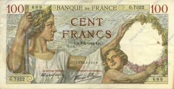 100 Francs SULLY FRANCE  1940 F.26.22 TTB+