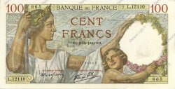 100 Francs SULLY FRANCE  1940 F.26.32 UNC-