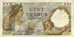 100 Francs SULLY FRANCE  1941 F.26.57 pr.TTB