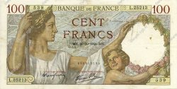 100 Francs SULLY FRANCE  1941 F.26.59 TTB+