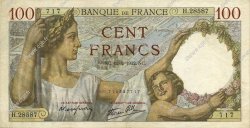 100 Francs SULLY FRANCE  1942 F.26.66 SUP