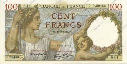 100 Francs SULLY FRANCE  1942 F.26.68 SUP+