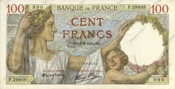 100 Francs SULLY FRANCIA  1942 F.26.69 SPL+