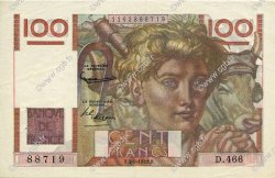 100 Francs JEUNE PAYSAN FRANCE  1952 F.28.33 XF - AU