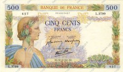 500 Francs LA PAIX FRANCE  1941 F.32.23 pr.SUP