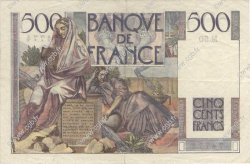 500 Francs CHATEAUBRIAND FRANCE  1945 F.34.03 TTB à SUP