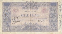 1000 Francs BLEU ET ROSE FRANCE  1923 F.36.39 B+