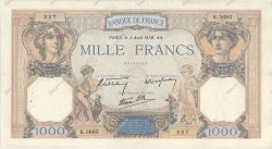 1000 Francs CÉRÈS ET MERCURE type modifié FRANCE  1938 F.38.26 TB+