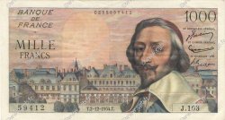 1000 Francs RICHELIEU FRANCE  1954 F.42.09 SUP+