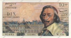 10 Nouveaux Francs RICHELIEU FRANCE  1961 F.57.14 SPL