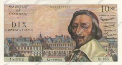 10 Nouveaux Francs RICHELIEU FRANCE  1961 F.57.16 pr.SPL