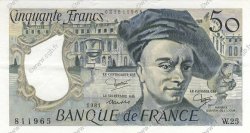 50 Francs QUENTIN DE LA TOUR FRANCE  1981 F.67.07 SUP+