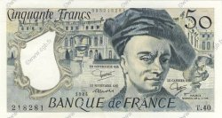 50 Francs QUENTIN DE LA TOUR FRANCE  1984 F.67.10 SPL+