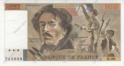 100 Francs DELACROIX modifié FRANCE  1985 F.69.09 AU