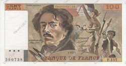 100 Francs DELACROIX modifié FRANCIA  1987 F.69.11