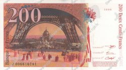 200 Francs EIFFEL FRANCE  1996 F.75.02 SPL+