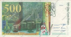 500 Francs PIERRE ET MARIE CURIE Fauté FRANCE  1994 F.76.01 TTB