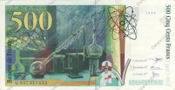 500 Francs PIERRE ET MARIE CURIE FRANCE  1998 F.76.04 SUP à SPL