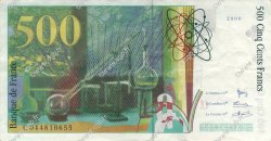 500 Francs PIERRE ET MARIE CURIE Symbole décalé Fauté FRANCE  2000 F.76f1.05 TTB+