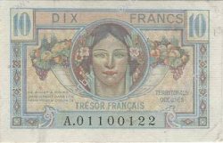 10 Francs TRÉSOR FRANCAIS FRANCE  1947 VF.30.01 TTB
