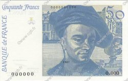 50 Francs QUENTIN DE LA TOUR et ST.EXUPERY Non émis FRANCE  1987 NE.1987.01a NEUF