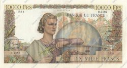 10000 Francs GÉNIE FRANÇAIS FRANCE  1954 F.50.72 SUP+