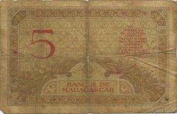 5 Francs MADAGASCAR  1937 P.035 AB