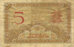 5 Francs MADAGASCAR  1937 P.035 MBC