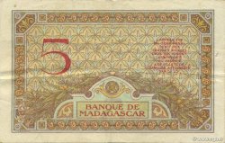 5 Francs MADAGASKAR  1937 P.035 fVZ