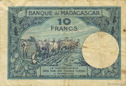 10 Francs MADAGASCAR  1937 P.036 pr.TB