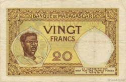 20 Francs MADAGASCAR  1926 P.037 TTB