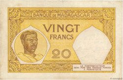 20 Francs MADAGASCAR  1937 P.037 BC