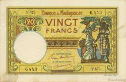 20 Francs MADAGASKAR  1937 P.037