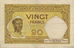 20 Francs MADAGASCAR  1948 P.037 TTB+