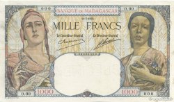 1000 Francs Épreuve MADAGASCAR  1933 P.041s pr.SPL