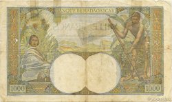 1000 Francs MADAGASCAR  1947 P.041 AB