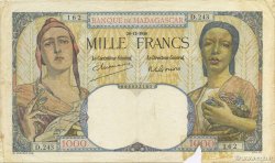 1000 Francs MADAGASCAR  1948 P.041 TB