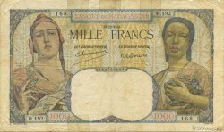 1000 Francs MADAGASCAR  1948 P.041 B+