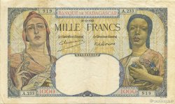 1000 Francs MADAGASCAR  1948 P.041 TTB