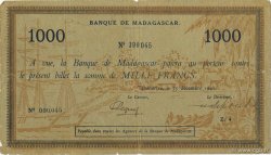 1000 Francs MADAGASCAR  1941 P.043 pr.TB